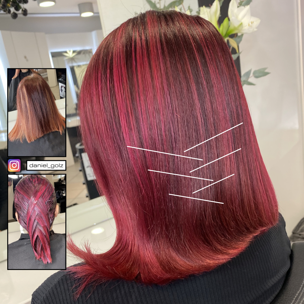 Rote Haarfarbe