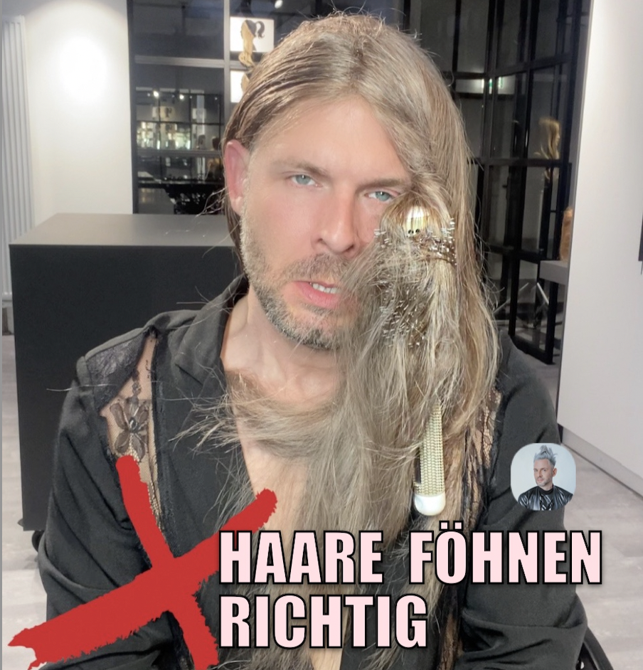 Haare richtig föhnen